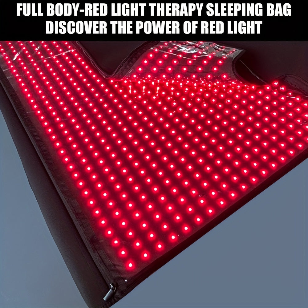 FDA cleared Large Red Light Blanket 2520 LEDs Infrared Red Light Sleep Bag for Full Body, Resolve, Relieve Joint or Back, Red Light mat 660 & 850nm Wavelengths, 71in X 32in local warehouse