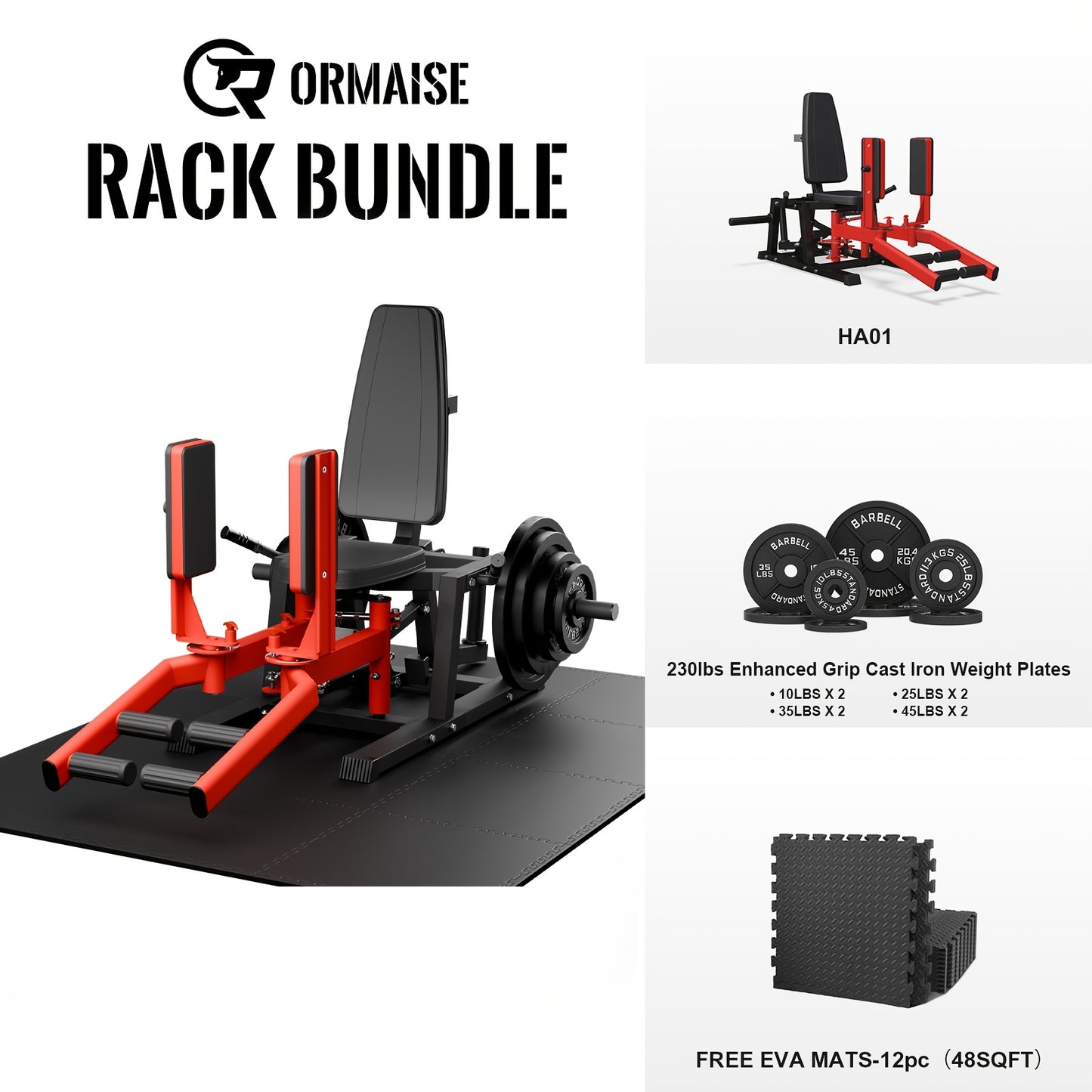 Hip Abductor Machine, Plate-Loaded Inner And Outer Machine, Hip Trainer, Hip Thrusters for Home Gym