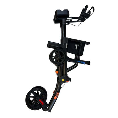 Journey Upright Foldable Walker for Seniors with 10" Front Wheels, and Lights