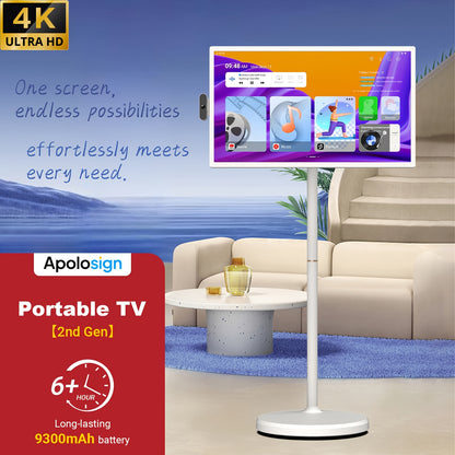 Black Friday Xmas Gift, Apolosign 4K Smart TV Upgrade | 16(8+8)GB+256GB, Android 14 Portable Design, 9300mAh Battery - Your On-Wheels Gaming & Media Giant Tablet, Tablet, Pad
