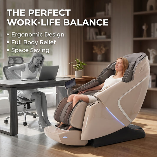 Yitouch 5D Massage Chair, Music Physiotherapy, Yoga Stretch, Zero Gravity Massage Chair, Automatic Calfrest Extension, Calf Kneading-Full Body Relaxation, Massage Chairs Full Body
