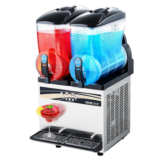 Commercial Slushy Machine 15Lx2 Tank Margarita Smoothie Frozen Drink Maker