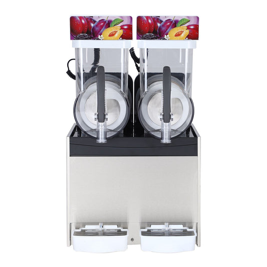 Commercial Slushy Machines with a Capacity of 30 Liters Or 8 Gallons, Featuring 860 Watts of Power, Made of Stainless Steel, Designed for Making Frozen Drinks And Margaritas, Includes a Self-Cleaning Function, Perfect for Cocktails, Restaurants