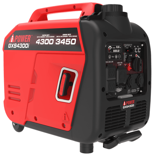 A-iPower 4300W Dual Fuel Portable Inverter Generator Gas & Propane, Quiet Ultra Lightweight Generator with CO Sensor Auto Shutdown, Parallel Ready for Camping, RV Travel & Emergency Home Backup