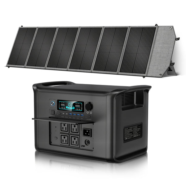 Ctolity 2400W 1600W 500W Portable Power Station, AP2000 2048Wh 2400W, AP1000 1024Wh 1600W, AP400 345Wh 500W Power Bank, Lifepo4 Battery, UPS Function, 200W 100W Foldable Solar Panel, Camping Equipment, Solar Generator  Brand: CTOLITY