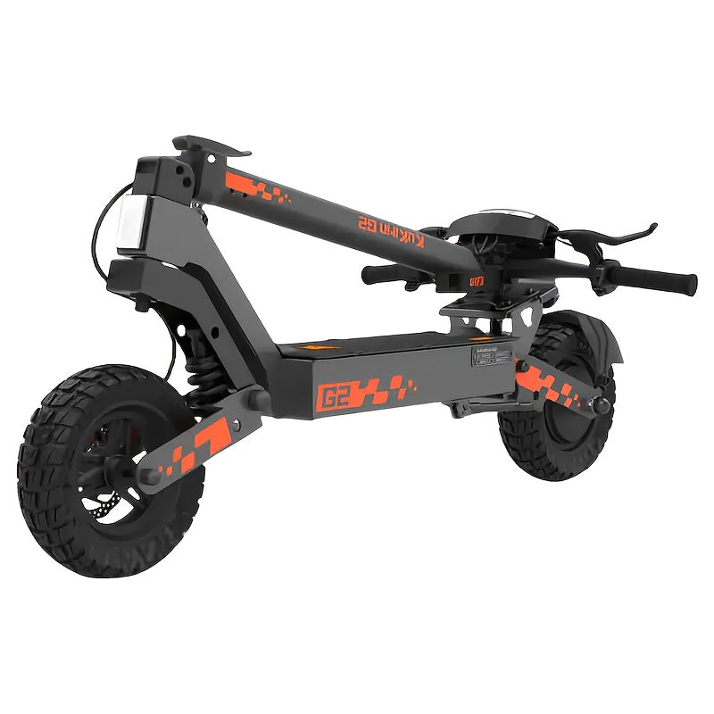Electric Scooter Adults 700W Motor 48V Battery 34-42 Miles Range Dual Suspension 10 Inch Off Road Tires Front Rear Disc Brakes Foldable E Scooter