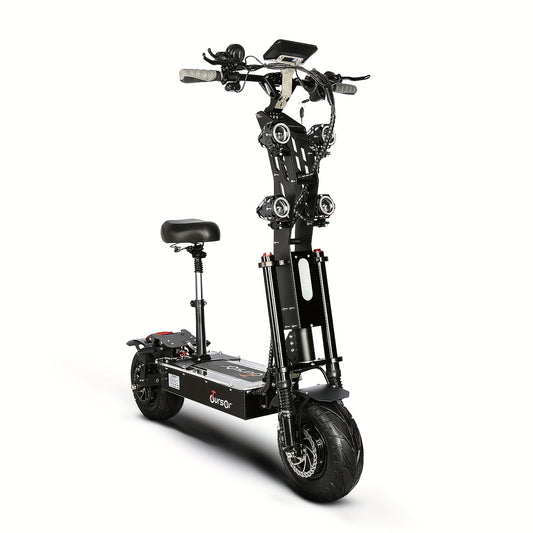 72V 40Ah Dual-Motor Adult Off-Road Electric Scooter With LED Display, Hydraulic Brakes, Dual Suspension, Vibrant Ambient Lighting And 13-Inch Tyres Electric Scooter E-Scooter