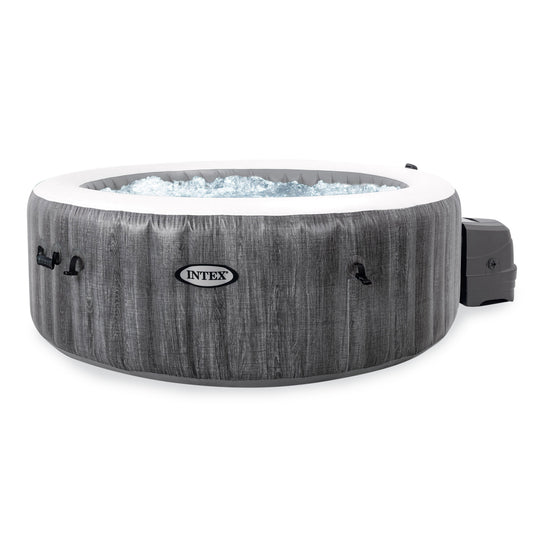 Intex PureSpa Plus 6 Person Portable Inflatable Round Hot Tub Spa with 170 Jets