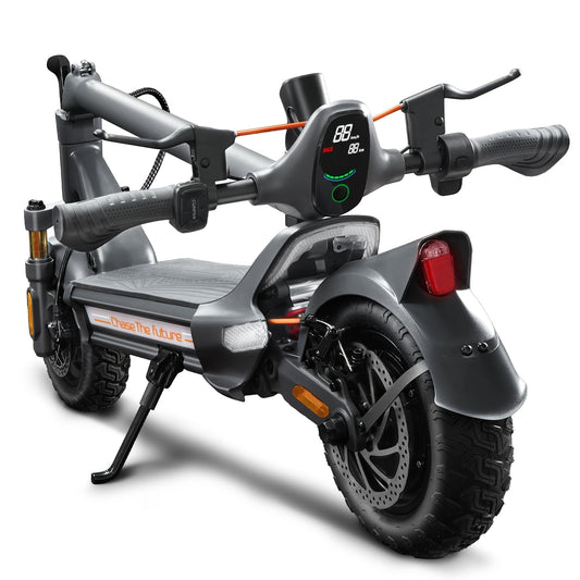Electric Scooter for Adults, 20 MPH Top Speed, 750W Motor Up to 40 Miles Long Range, with 10.5" Off Road Tires, Dual Brake & Dual Suspension Foldable Commuting E-Scooter