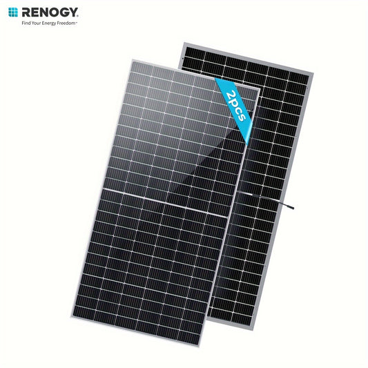 Renogy 2pcs Bifacial 550 Watt Monocrystalline Solar Panel