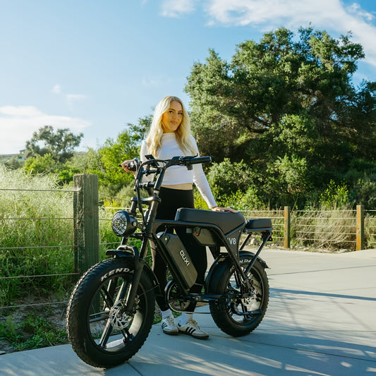 Electric Bike, Dual Battery V8 Max E-Bike - 100km Range & 19mph Speed, 500W Adults Electric Bicycle for City Commuting & Trail Ridin, Electric Bike for Adults, Ebikes for Adults, E Bike, Ebike