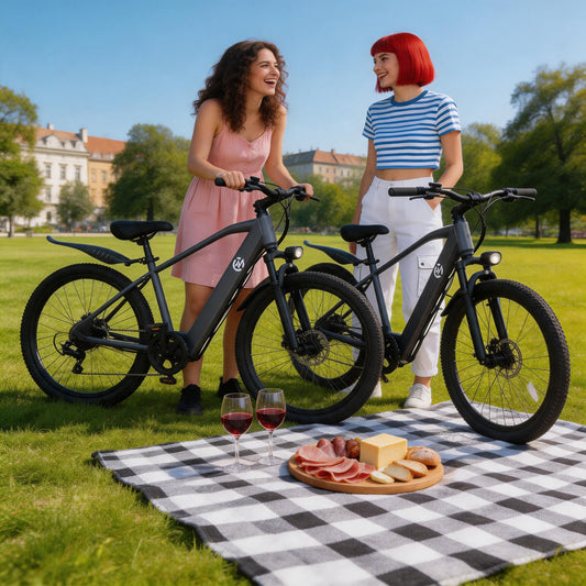 Electric Bike with Rear Hub Motor And Mechanical Disc Brake, Equipped with Removable Battery, 24-Hour Customer Service, Free Lock Tool Kit Phone Holder, 24-Inch Hub, 48V, 500W Motor, And Standard EBIKE Configuration. Father'S Day Gifts