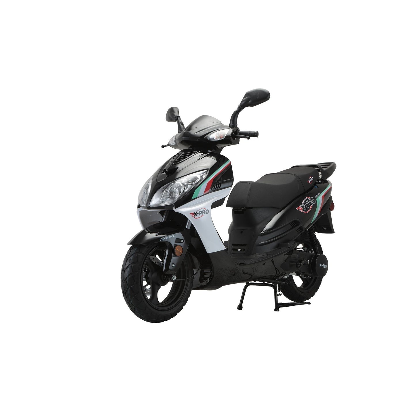 X-PRO Fiji 200 Moped Scooter with 13" Aluminum Wheels! Electric/Kick Start!