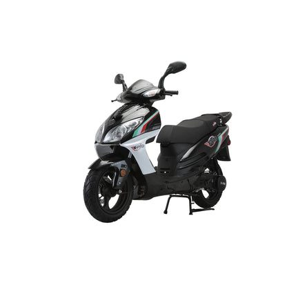 X-PRO Fiji 200 Moped Scooter with 13" Aluminum Wheels! Electric/Kick Start!