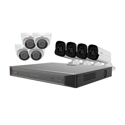 212 MAIN Ultra HD Audio Capable 16 Channel Surveillance System with 8 4 Megapixel Cameras