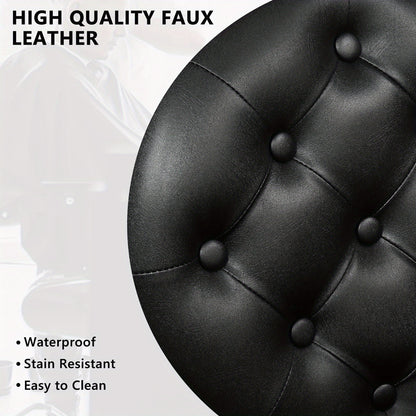 Heavy Industry Barber Shop Vintage Barber Chair, Hairdresser Reclining Salon Chair, Hydraulic Multi-function Barber Shop Beauty Spa Shampoo Hairdressing Equipment with Adjustable Headrest