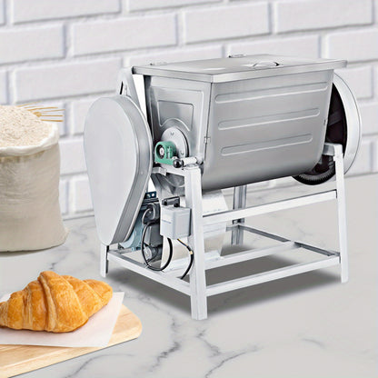 110V Commercial Dough Mixer, Electric Stand Heavy Duty Pizza Dough Mixer Flour Mixer, Max Mixed Dough 33.07LB/ 30QT, for Homes, Restaurants and Other Places