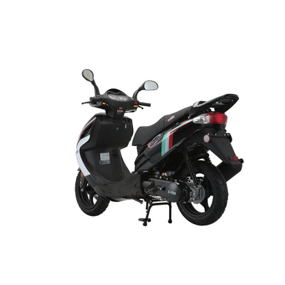 X-PRO Fiji 200 Moped Scooter with 13" Aluminum Wheels! Electric/Kick Start!