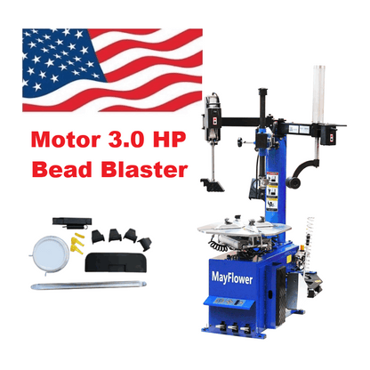 3.0 HP New Double Assist Arms Tire Changer Wheel Changers Machine Combo 988 680 Free Residential delivery and Free Lift Gate