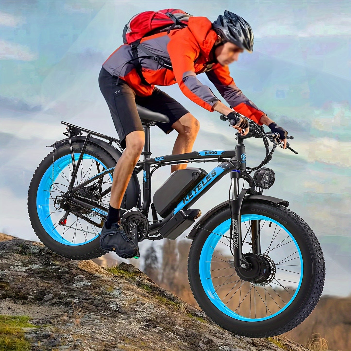 26" Electric Bike For Adults, 7 Speed Electric Scooter With 48V 1104Wh Removable Lithium-Ion Battery, 500W Brushless Motor, 19mph, Up To 50 Miles, Electric Dirt Bike, Dual Motor
