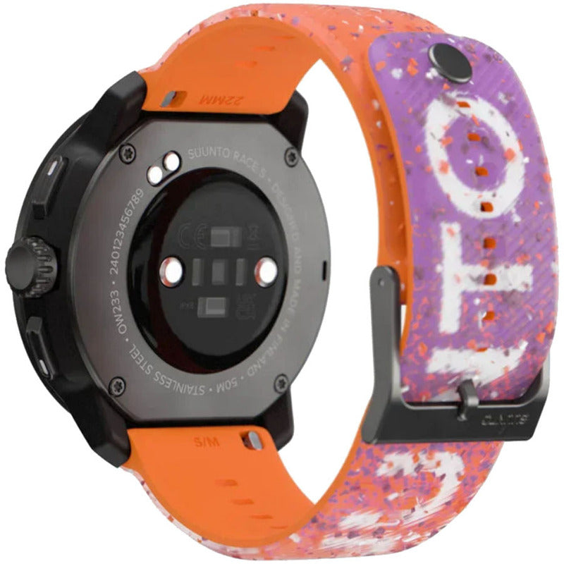 Suunto Race S GPS Sports Watch with AMOLED Touchscreen, Heart Rate and Fitness Tracker - Power Orange