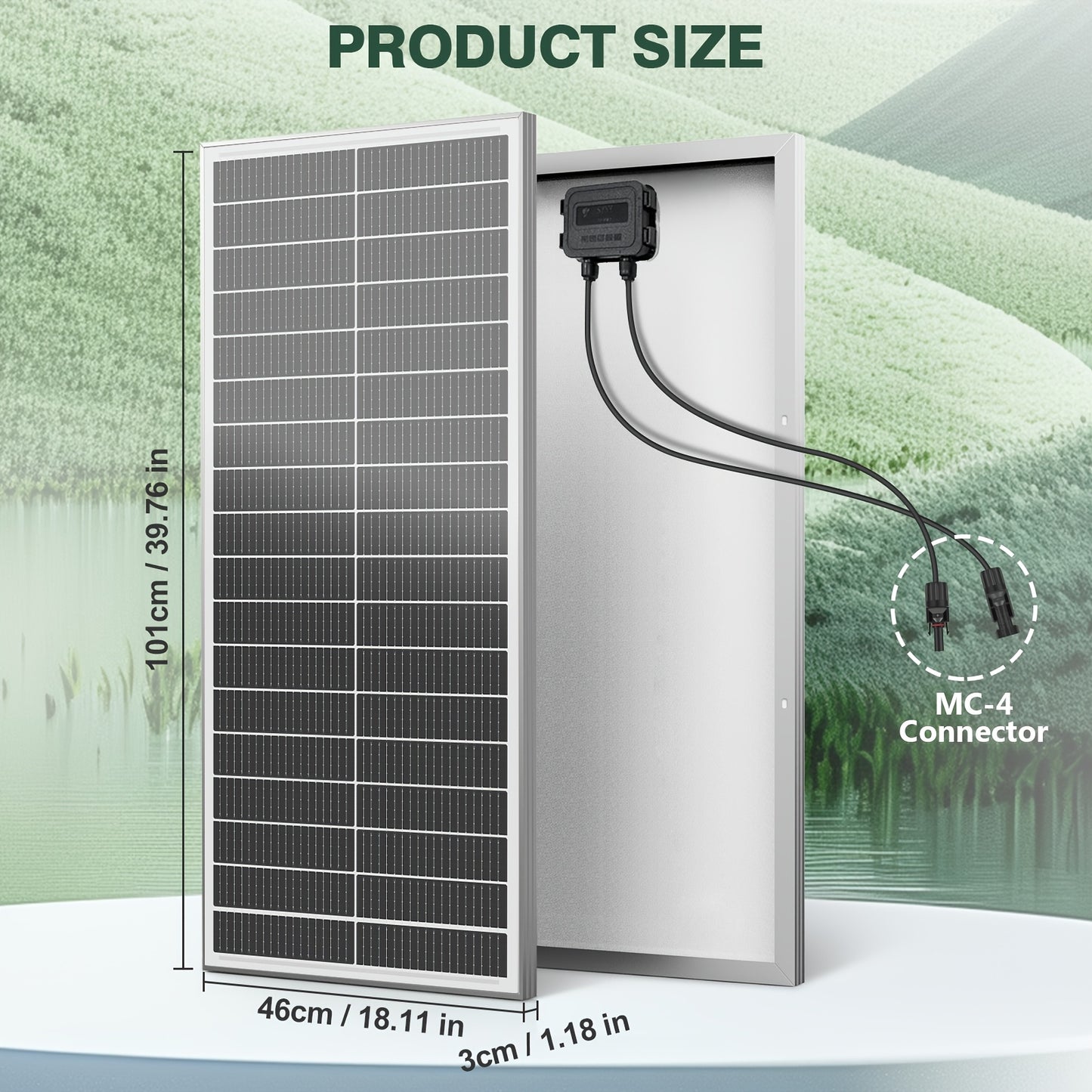 1200W High-efficiency Conversion Monocrystalline Solar Panels, 12pcs Of 100W Solar Panels, 24% High-efficiency Conversion Monocrystalline Technology Solar Panels, Suitable For RVs, Boats, Homes, Rooftops, Camping, Farms, And Other Off-grid Applic