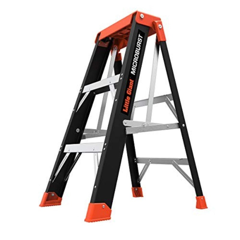 LITTLE GIANT LADDERS MICROBURST 3and#039; STEPLADDER FIBERGLASS 15703-001 - BLACK