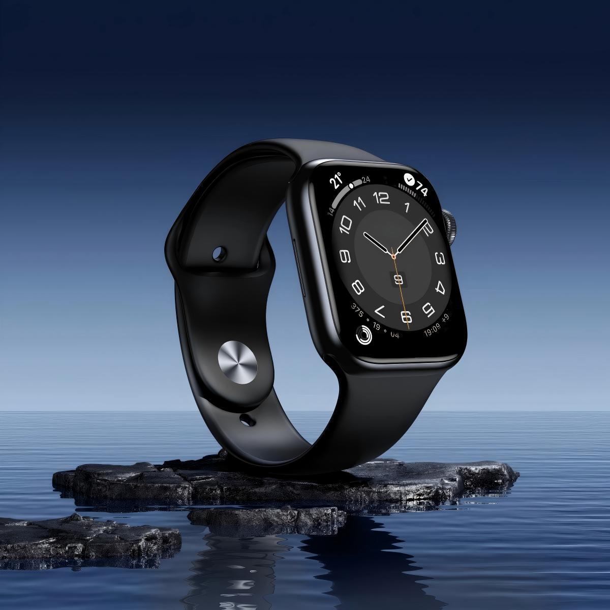 Apple Watch Series 10 Pair - 46mm Jet Black (M/L) & 42mm Silver (S/M) GPS Smartwatch Set