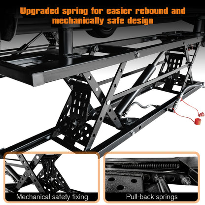 Portable Car Lift, Capable Of Lifting 7000 LBS/5000 LBS Quick Jack With A Maximum Height Of 28", Car Lifts For Home Garage And Shop, Black