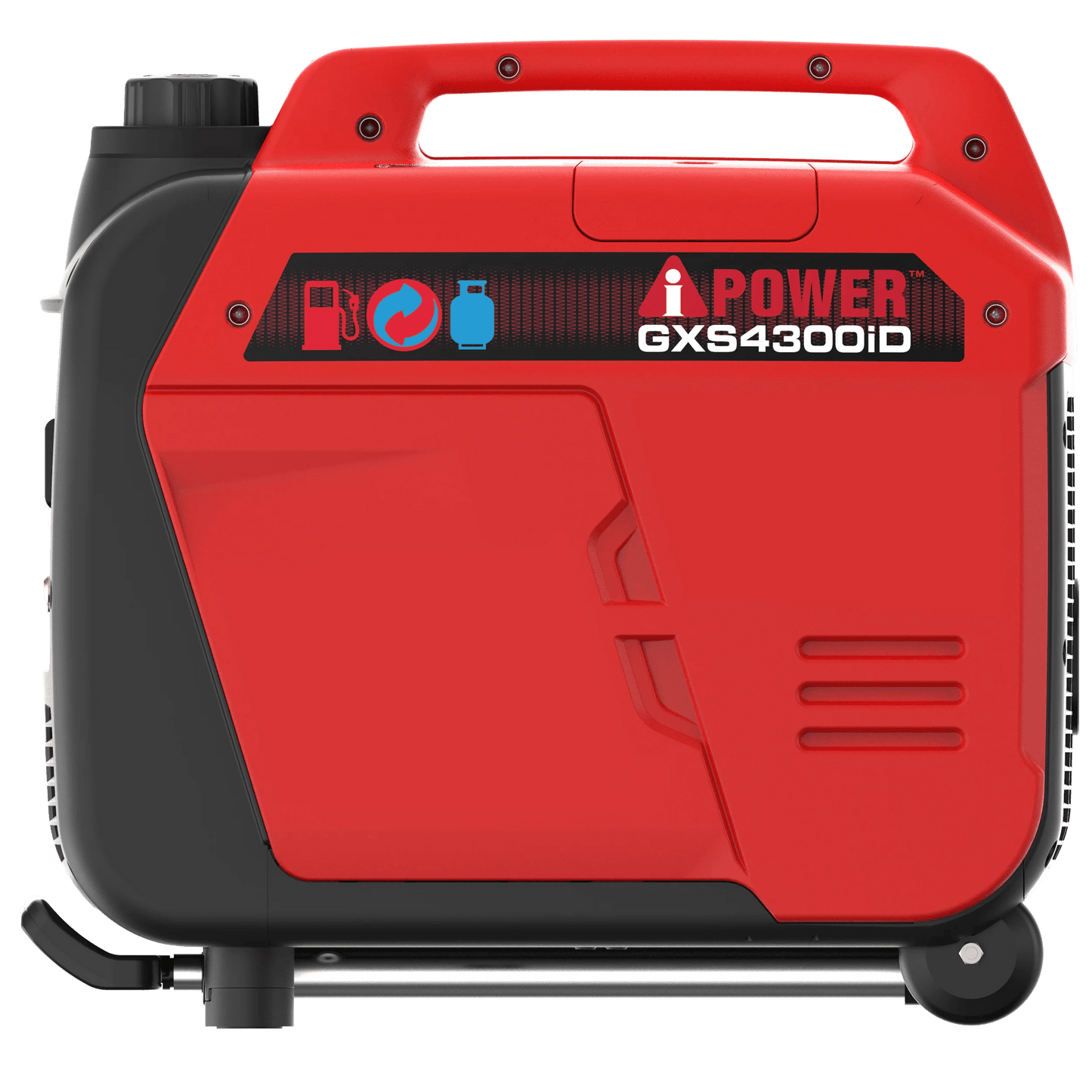 A-iPower 4300W Dual Fuel Portable Inverter Generator Gas & Propane, Quiet Ultra Lightweight Generator with CO Sensor Auto Shutdown, Parallel Ready for Camping, RV Travel & Emergency Home Backup