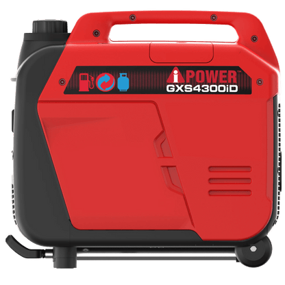 A-iPower 4300W Dual Fuel Portable Inverter Generator Gas & Propane, Quiet Ultra Lightweight Generator with CO Sensor Auto Shutdown, Parallel Ready for Camping, RV Travel & Emergency Home Backup
