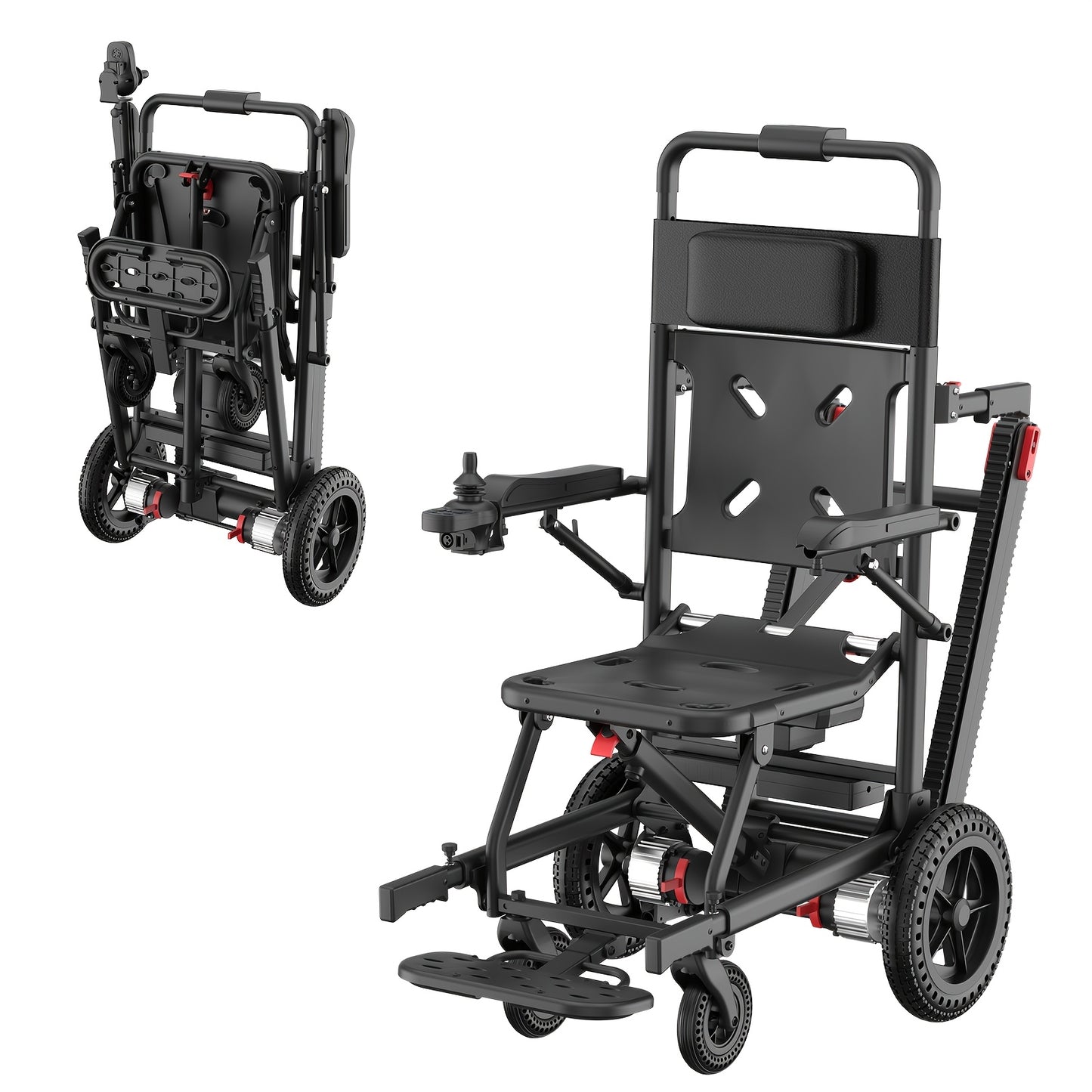 Nihhcune Electric Stair Climber | Intelligent Electric Wheelchair With 13Ah Lithium Battery, 15-Mile Range, Quickly Foldable For Easy Travel, Supports Up To 310 Lbs