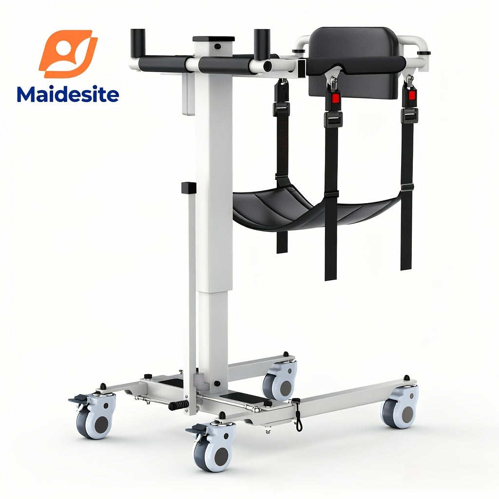 Foldable Electric Transfer Lift, MAIDeSITe Q6 Patient Lift Assist Chair, Seniors Mobility Aid For Home Nursing Car