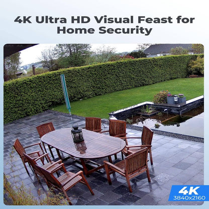 REOLINK 8 pcs PoE Outdoor Home Security Cameras Bundle, 8MP Surveillance, Smart Person Vehicle Pet Detection, Timelapse, 100ft Night Vision, Up to 256GB SD Card, 4X RLC - 810A 4X RLC - 820A