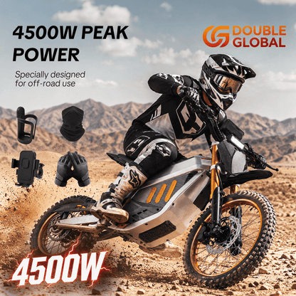 Electric Motorcycle 4500W High Power Motor, 48V 30Ah Long Range Battery, Up to 50 Miles Range, Aluminum Alloy Frame, Fast Electric Scooter for Adults, Durable Off-Road Commuter E-Bike, High Speed Performance, LED Display,