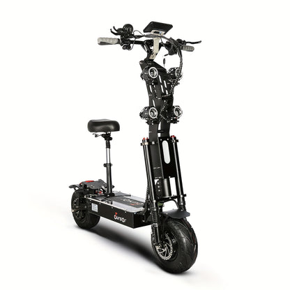 72V 40Ah Dual-Motor Adult Off-Road Electric Scooter With LED Display, Hydraulic Brakes, Dual Suspension, Vibrant Ambient Lighting And 13-Inch Tyres Electric Scooter E-Scooter