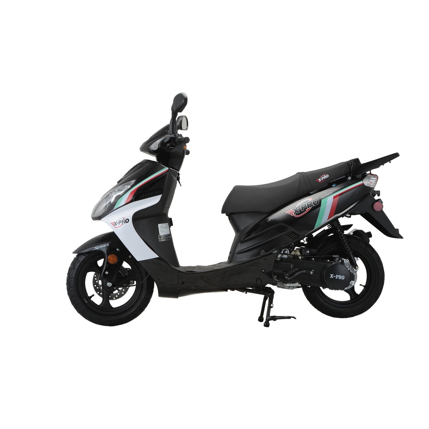X-PRO Fiji 200 Moped Scooter with 13" Aluminum Wheels! Electric/Kick Start!