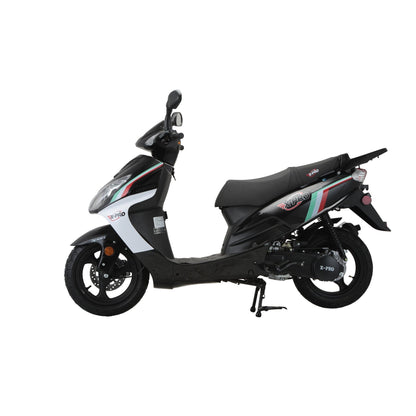 X-PRO Fiji 200 Moped Scooter with 13" Aluminum Wheels! Electric/Kick Start!