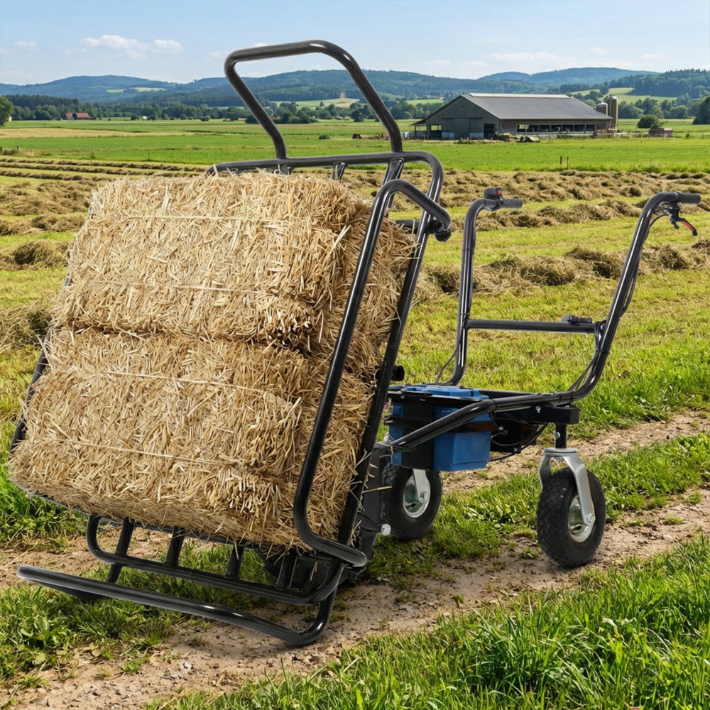Electric Transportation Cart, 24V DC 350W Motor Powered Utility Garden Wagon Dump Cart, 265 Lbs Load Capacity with Metal Handle And 16' Track Wheels, Yard Cart And Wagons for Lawn