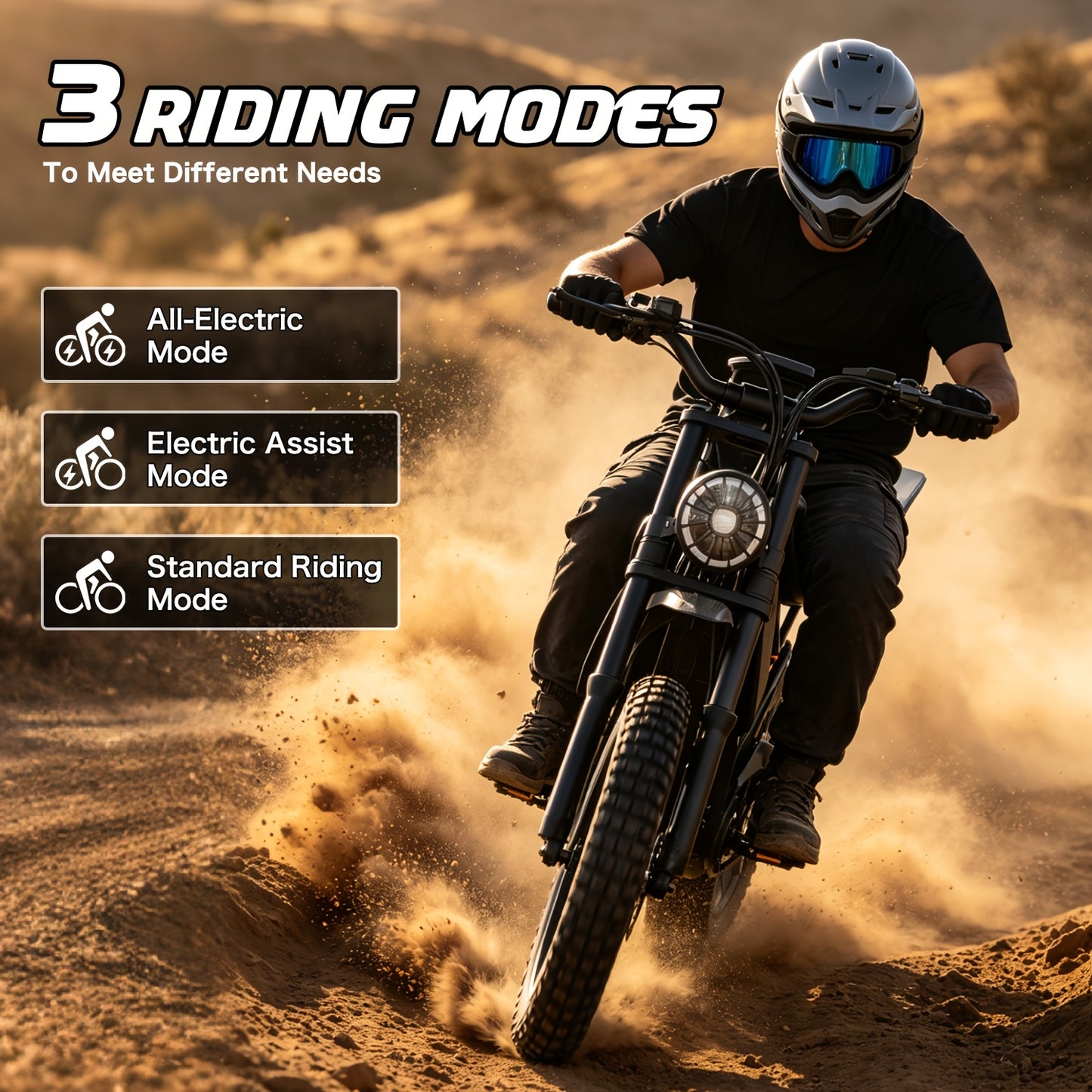 Electric Bike for Adults Teens, 749W Peak Off-Road Ebike, 27.9MPH And 65Miles, 20 X 3In Portable Electric Bike, Dual Suspension And Dual Brake, Commuting Ebike with Long-Seat, 365LBS