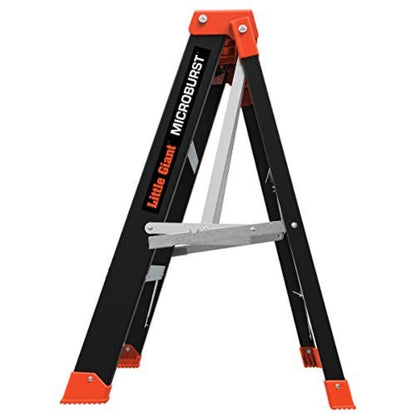 LITTLE GIANT LADDERS MICROBURST 3and#039; STEPLADDER FIBERGLASS 15703-001 - BLACK