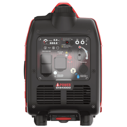 A-iPower 4300W Dual Fuel Portable Inverter Generator Gas & Propane, Quiet Ultra Lightweight Generator with CO Sensor Auto Shutdown, Parallel Ready for Camping, RV Travel & Emergency Home Backup