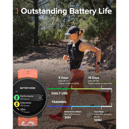 Suunto Race S GPS Sports Watch with AMOLED Touchscreen, Heart Rate and Fitness Tracker - Power Orange