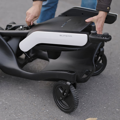 Full Carbon Fiber Smart Electric Wheelchair & Senior Mobility Scooter, 4-Wheel Travel Scooter with 20AH Lithium Battery, 30 Miles Driving Range, Tool-Free Setup, Lightweight Foldable for Easy Storage In Car Trunk
