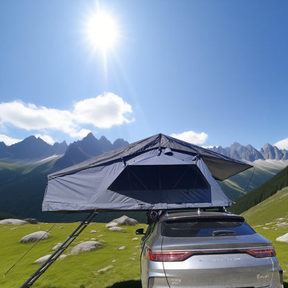 RTT Roof Top Tent for Truck Camping or Overlanding - Softshell Side Open Design with Telescopic Ladder for Easy Access - Waterproof