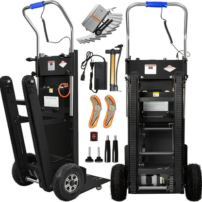 Sturdy Stair Climbing Trolley - Supports Up to 900 Pounds, Features 3 Folding Modes, Telescopic Handle, And Portable Design | Ideal for Mobile, Warehouse, And Business Applications