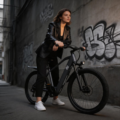 Electric Bike with Rear Hub Motor And Mechanical Disc Brake, Equipped with Removable Battery, 24-Hour Customer Service, Free Lock Tool Kit Phone Holder, 24-Inch Hub, 48V, 500W Motor, And Standard EBIKE Configuration. Father'S Day Gifts