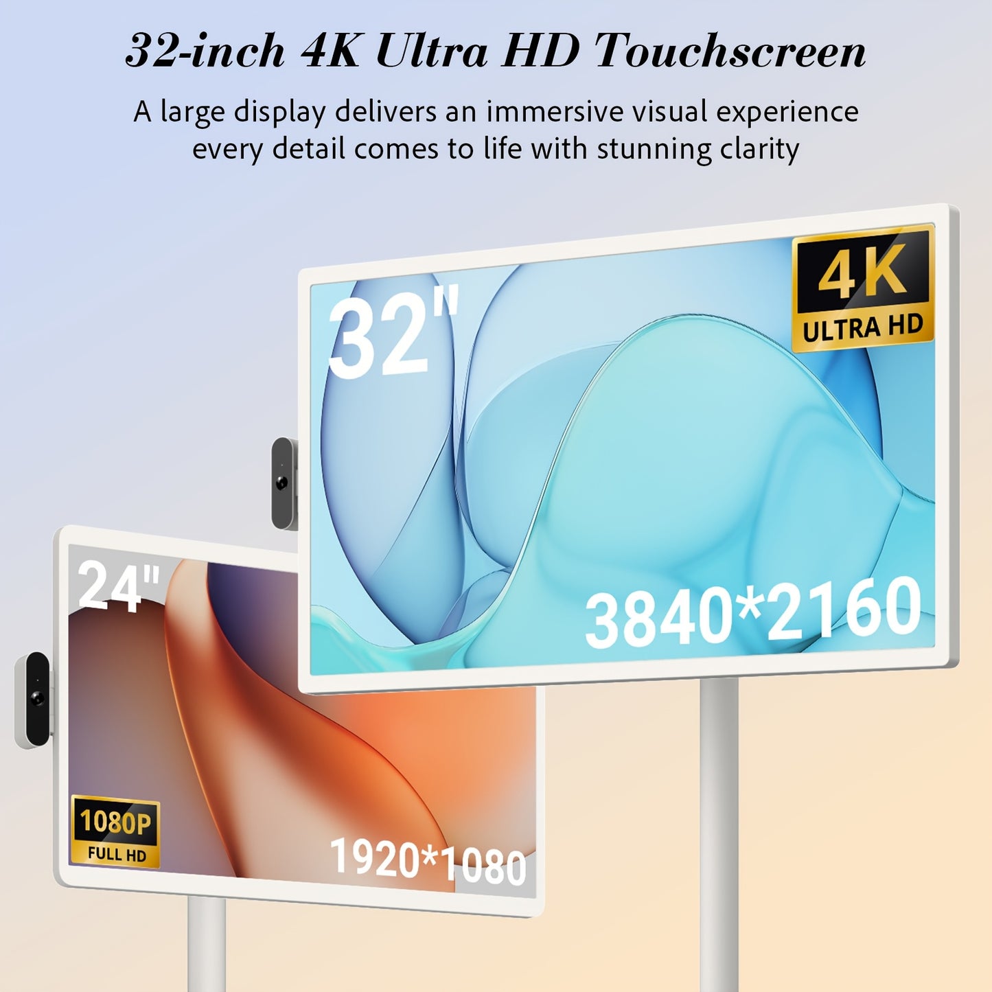 Black Friday Xmas Gift, Apolosign 4K Smart TV Upgrade | 16(8+8)GB+256GB, Android 14 Portable Design, 9300mAh Battery - Your On-Wheels Gaming & Media Giant Tablet, Tablet, Pad