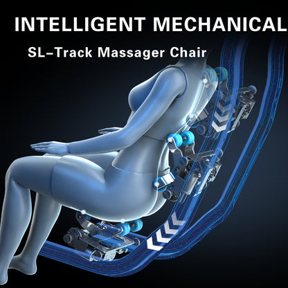 Yitouch 5D Massage Chair, Music Physiotherapy, Yoga Stretch, Zero Gravity Massage Chair, Automatic Calfrest Extension, Calf Kneading-Full Body Relaxation, Massage Chairs Full Body