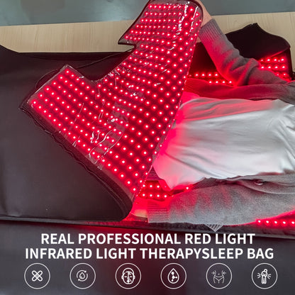 FDA cleared Large Red Light Blanket 2520 LEDs Infrared Red Light Sleep Bag for Full Body, Resolve, Relieve Joint or Back, Red Light mat 660 & 850nm Wavelengths, 71in X 32in local warehouse